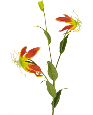 Künstliche Blume Gloriosa 81 cm rot/gelb