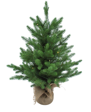 Hochwertiger Künstlicher weihnachtsbaum Mini "Lillemor" 60 cm 100% PE - Smart LED