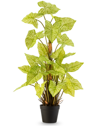 Kunstpflanze Trapa Bispinosa 90 cm weiß