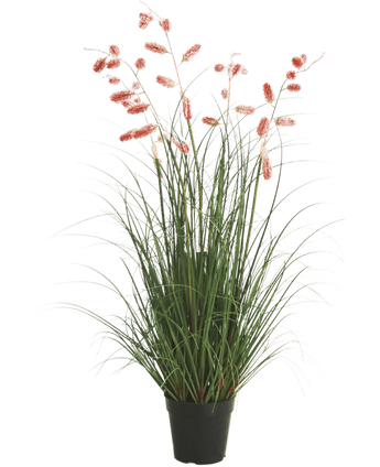 Kunstgras Pflanze Tausendfüßler Gras 100 cm feuerhemmend