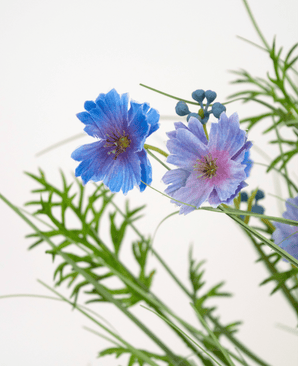 Kunstgras lila Gesang Blume Zwiebel Gras Topf 56cm feuerhemmend