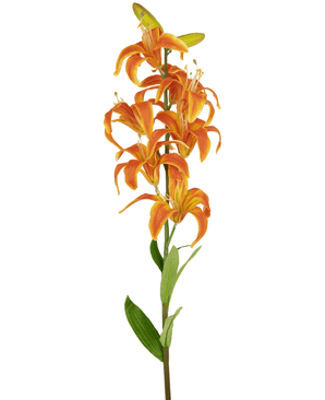 Künstliche Blume Martagon Lilie 78 cm orange