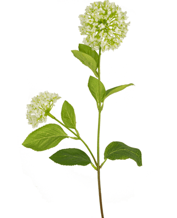 Künstliche Blume Schneeball/Viburnum 70 cm grün/weiß