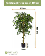 Künstliche Pflanze Ficus Grün 150 cm