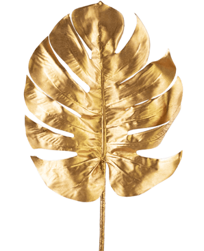 Künstlicher Zweig Monstera 73 cm gold