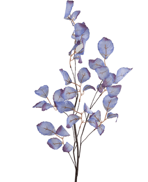 Künstliches Apfelblatt 90 cm blau