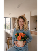 Kunstpflanze Gerbera 28 cm orange