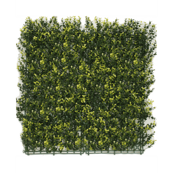 Kunstpflanzen Wand Buxus gelb 50x50 cm UV