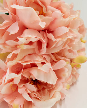 Künstlicher Blumenstrauß Pfingstrose Soft Pink 39 cm