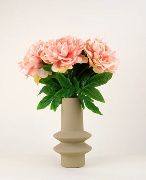 Künstlicher Blumenstrauß Pfingstrose Soft Pink 39 cm