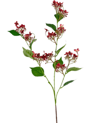 Künstliche Blume Wild Hydrangea 93 cm rot