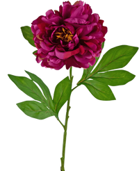 Künstliche Blume Pfingstrose 77 cm lila
