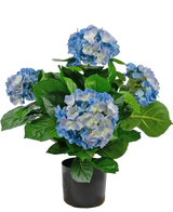 Kunstplant Hortensia 43 cm blauw