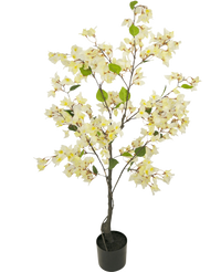 Bougainvillea Kunstpflanze 120 cm weiß