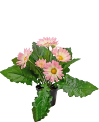 Kunstpflanze Gerbera 28 cm rosa