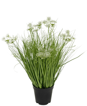 Kunstgras wortel bloemen uiengras 50 cm brandvertragend
